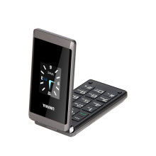 2.8 inch Dual Screen Quad Band Dual SIM Card GSM Big Button Flip Mobile Phone With SOS